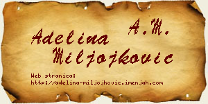 Adelina Miljojković vizit kartica